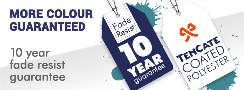 10 Year fade resistant guarantee