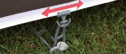 adjustable movable pegging ladders sideways